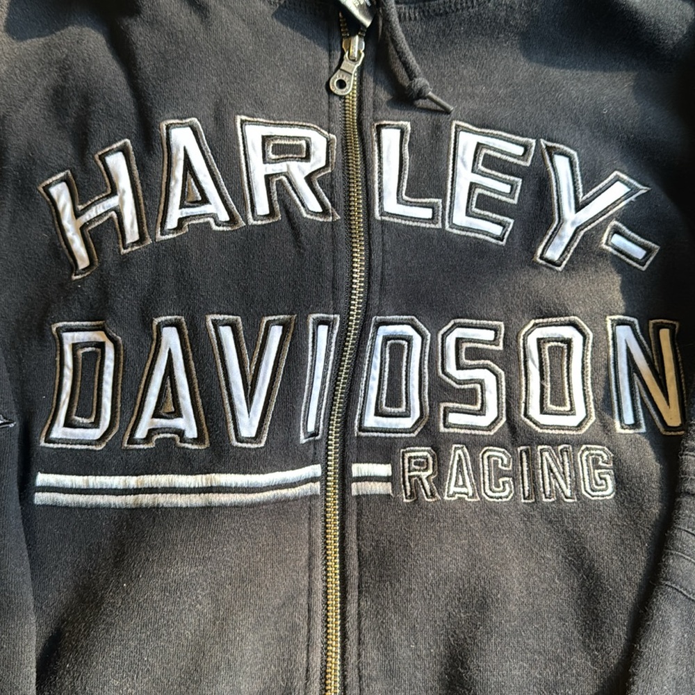 Genuine Harley Davidson Racing zip up hoodie - Picture 2 of 4